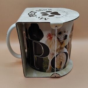 Poodle Dog Coffee Cup Relief Mug Oversized 16 oz capacity. New. 2008